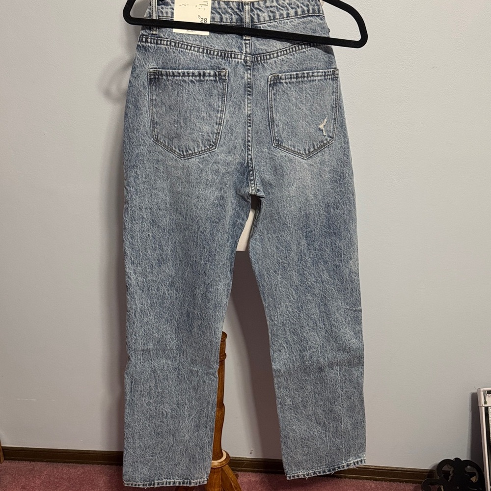 KanCan Patchwork Light Blue Straight Leg Jeans NWT - image 7